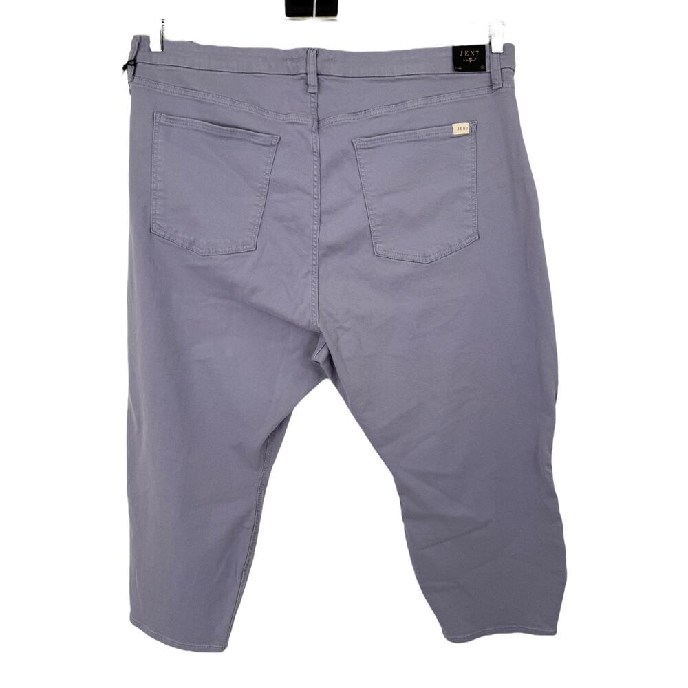 Jen7 by 7 for All Mankind Capri w/ Side Slits purple plus size 26 - Picture 3 of 6